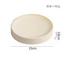Axyaa Ceramic Cylindrical Plate Set Ideal for Pasta, Desserts, Snacks, Steaks, Sushi, and Molecular Cuisine