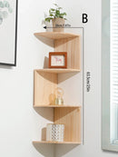 Axyaa 5-Layer Wooden Corner Shelf Stand & Storage for Home & Kitchen Organizers