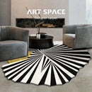 Axyaa Irregular Nordic Style Plush Carpet for Bedroom and Living Room