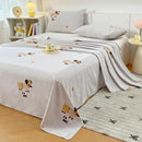 Axyaa Cotton Thickened Old Coarse Cloth Bed Sheet Set - Single Piece