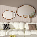 Axyaa Large Wooden Frame Mirror for Livingroom Diningroom Bedroom Hallway