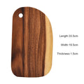 Axyaa Acacia Wood Cutting Board for Bread, Cheese, Steak, Pizza - Western Style Sushi Tray