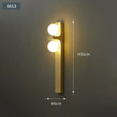 Axyaa Gold Luxury Round Bedroom Wall Sconce for Modern Living Room Aisle Bedside