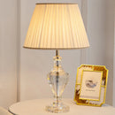 Axyaa Modern Luxury Crystal Table Lamp for Bedroom, Living Room, and Study
