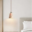 Axyaa Yellow Cave Stone Pendant Lamp Chandelier for Modern Home Decor Lighting
