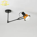 Axyaa Industrial Swing Arm LED Wall Lamp for Bedroom Living Room Study