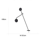 Modern Italian restaurant, living room, Nordic black adjustable light branded Axyaa