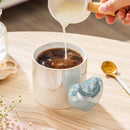 Axya™ European Style Heart Shape Ceramic Coffee Tea Cup Set