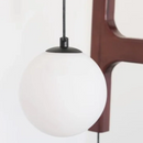 Axyaa Retro Nordic Walnut Pendent Lamp for Living Room and Bar Counter