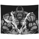 Axyaa Orangutan Rhino Animal Fitness Tapestry Wall Hanging for Home Decoration