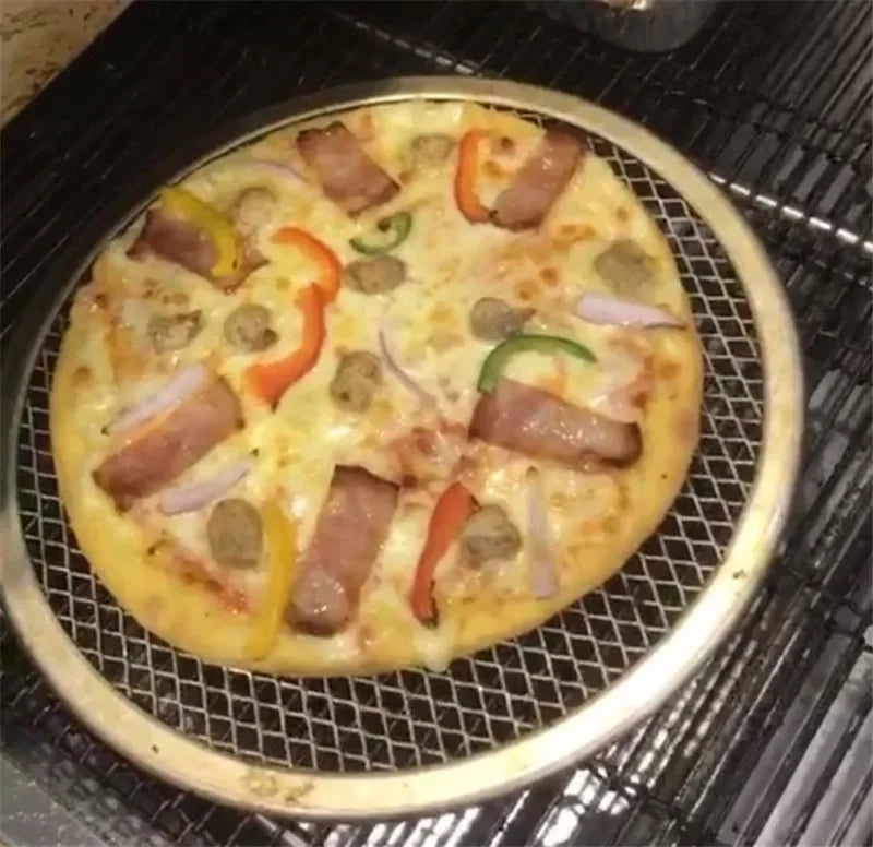 Axya Nonstick Pizza Screen Pan Baking Tray Aluminum Kitchen Tools