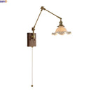 Axyaa Ceramic Flower Wall Lamp: Nordic Modern LED Bedside Light with Flexible Design