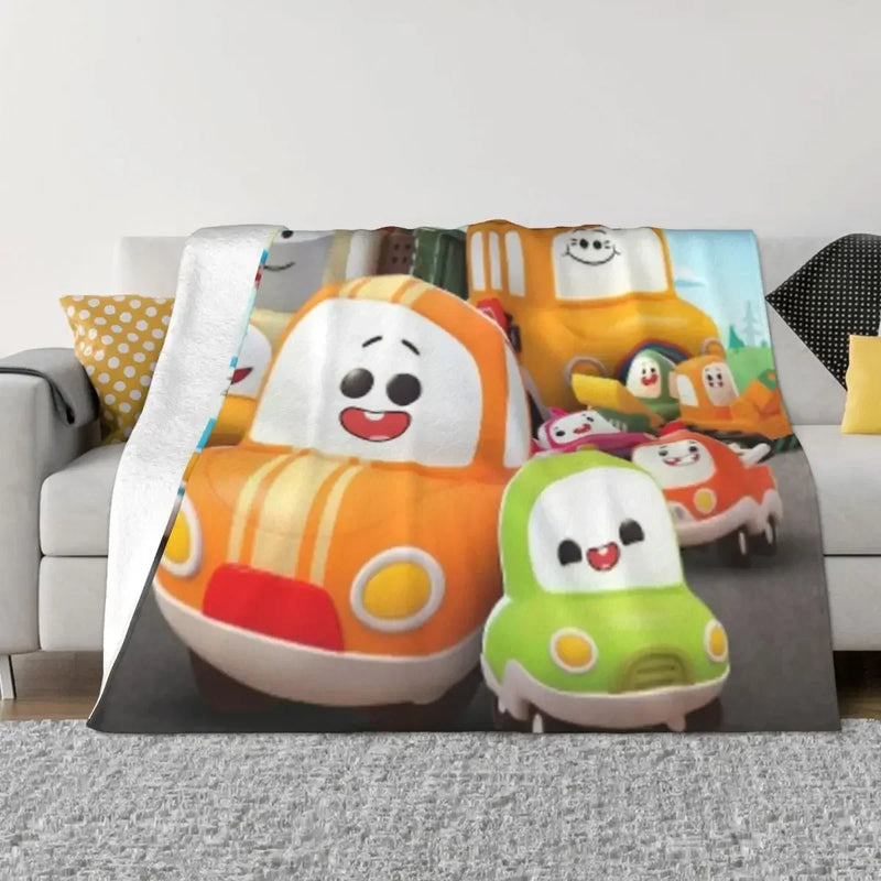 Axyaa Shaggy Blanket: Cory Carson and Friends Throw Blanket