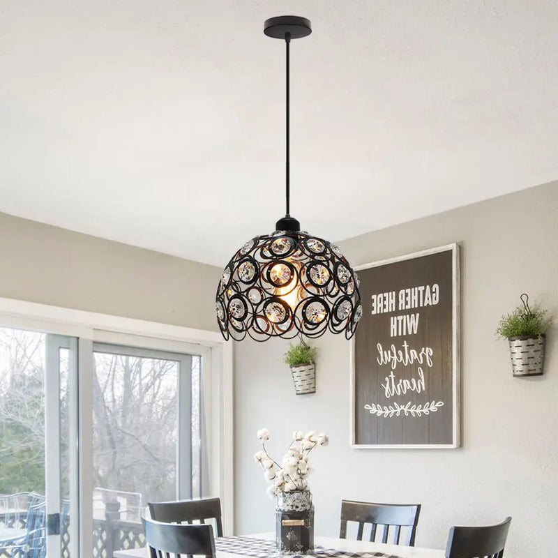 Axyaa Crystal K9 Pendant Lamp for Bedroom and Kitchen Chandeliers