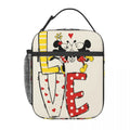 Axyaa Mickey and Minnie Insulated Lunch Bag - Portable Thermal Food Cooler