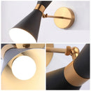 Axyaa Minimalist Nordic Wall Light in Gold and Black for Bedroom, Bathroom, Hotel Lighting