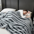 Axyaa Faux Fur Thick Warmth Blanket: High Quality, Soft & Fluffy Sofa Throw