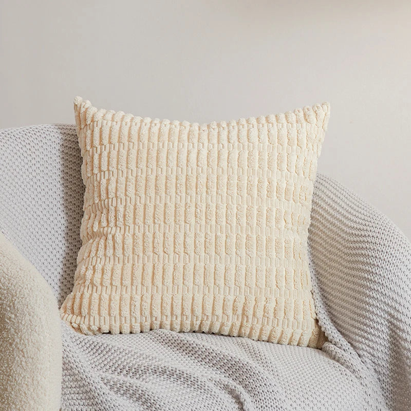 Axyaa Velvet Cushion Cover: Ins Style Candy Color 45x45cm Fashion Sofa Office Home Pillow Cover