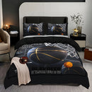 Axyaa Sports Basketball 3pcs Duvet Cover Set - Soft Breathable HD Printing