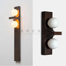 Axyaa Double Head LED Wall Lamp Brushed Metal Sconce - Minimalist Home Decor