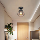 Rattan Flush Mount Ceiling Chandelier for Kitchen Living Room Bedroom by Axyaa