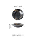 Axyaa Ceramic Seasoning Dish Retro Sauce Plate Sushi Bowl Molecular Cuisine Tableware