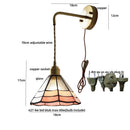 Axyaa White Ceramic LED Wall Lights: Japan Style, Pull Chain Switch, Copper Socket