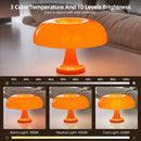 Axyaa Classic Mushroom Table Lamp Modern Design Orange Bedroom Bedside Danish Style