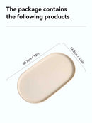 Axyaa Oval Fruit Dessert Plates: Stackable Snack Tray Large Capacity Food Tableware