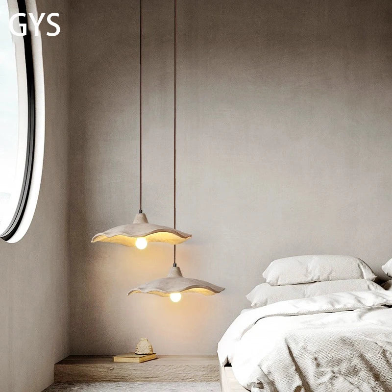 Axya Pendant Light: Concrete Chandelier for Bedroom, Restaurant, Bar & Loft