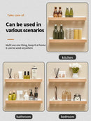 Axyaa Wall Mount Storage Rack for Living Room, Bathroom, and Kitchen