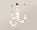 Axyaa Facil Indoor Lighting: Elegant Chandelier for Home & Staircase