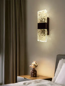 Axyaa Water Ripple Glass Wall Lamp for Modern Home Decor Lighting