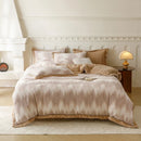 Axyaa Winter Zebra Flower Velvet Bedding Set 5D Print Quilt Cover Pillowcase