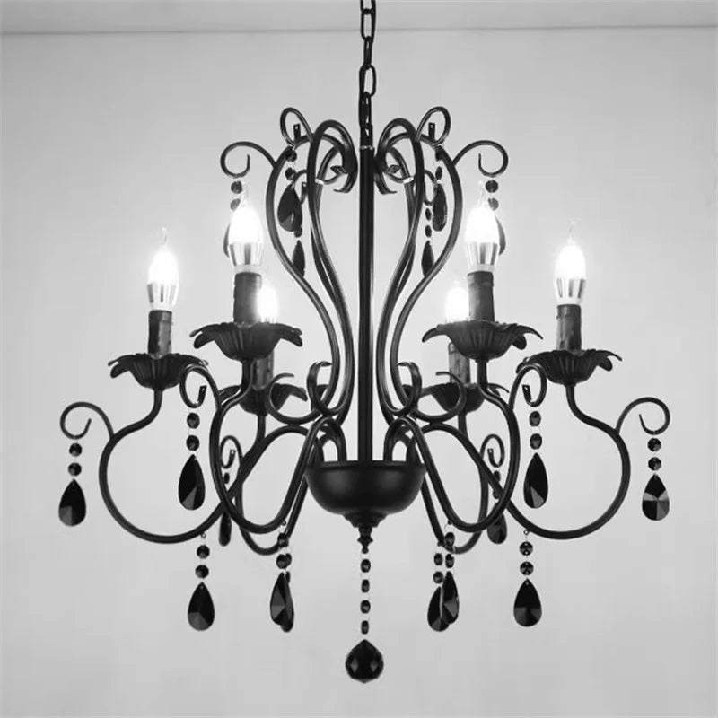 Axyaa Crystal Pendant Chandelier for Home Living Room Kitchen Bedroom Restaurant Bar Lights