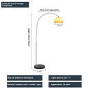 Axyaa Modern Minimalist LED Floor Lamp for Living Room Bedroom Reading