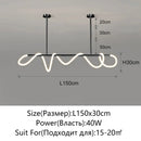 Axyaa Nordic LED Chandelier for Home Decor - Luminous Pendant Lighting