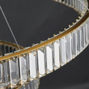Axyaa Modern Crystal LED Ceiling Chandelier for Living and Dining Room