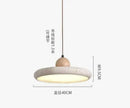 Axyaa Travertine LED Pendant Chandelier for Dining Room Decor