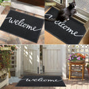 Axyaa Low Profile Welcome Mat - Indoor & Outdoor Non-Slip Door Mat
