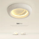 Axyaa Modern Moon Ceiling Lamp Cream Style for Bedroom Living Room Cute Ceiling Light