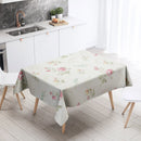 Axyaa Floral Tablecloth: Anti-Stain Waterproof Home Decoration for Kitchen, Fireplace, Countertop