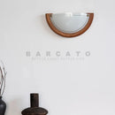 Axyaa Wooden Glass Wall Sconce Modern Vintage Nordic Light for Bedroom and Living Room