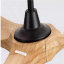Axyaa High Wind Power Ceiling Fan Lamp - American Retro Style, Solid Wood, Variable Frequency Best for Dining & Living Room