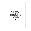 Nordic Love Life Quote Canvas Painting Wall Art for Living Room by Axyaa
