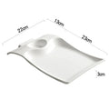 Axyaa Ceramic Dumpling Sushi Dessert Snack Steak Plates - Hotel Artistic Tableware