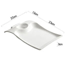 Axyaa Ceramic Dumpling Sushi Dessert Snack Steak Plates - Hotel Artistic Tableware
