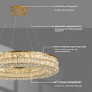 Axyaa Crystal Ceiling Chandelier: Modern Square Pendant Lamp for Living Room, Staircase & Dining Room