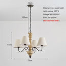 Axyaa Mid-Century Style Woodwork Chandelier for Study, Bedroom, Living Room