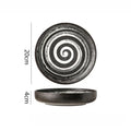 Axyaa Ceramic Tableware Collection: Kiln Changes Salad Dessert Plates Pasta Soup Molecular Dish